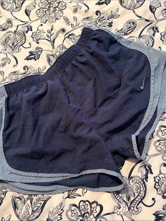 Nike Pants - Nike Women's Navy Shorts with Light Blue Trim